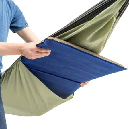 Amazonas Moskito Traveller hammock thermo, detalj fack för liggunderlagg