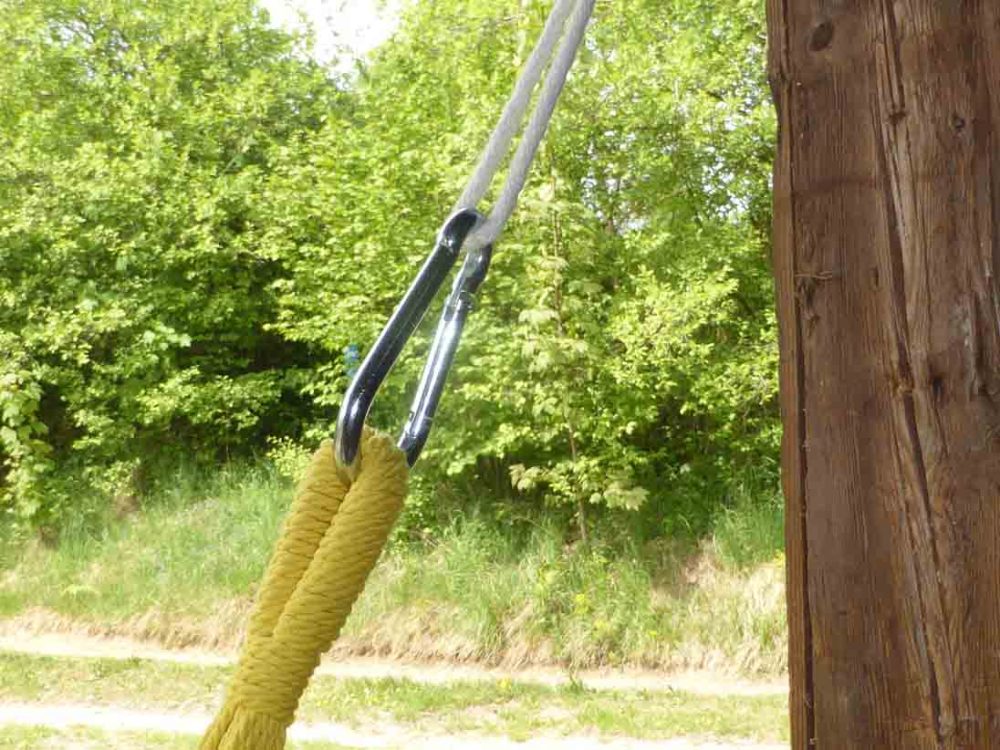 Stor karbinkrok för hängmatta och hängstol