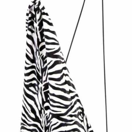 Barnhängstol i zebramönster med handtag