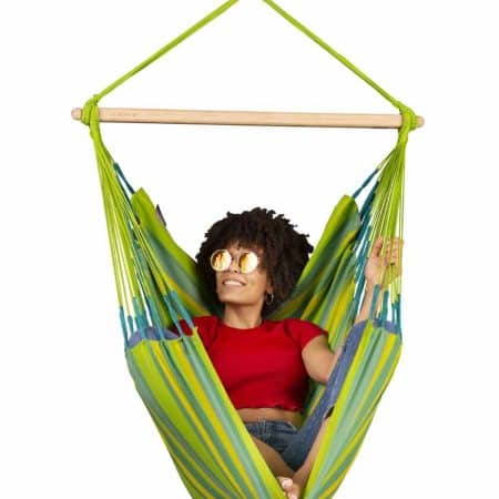 LA SIESTA Domingo Basic hängstol lime - bekväm vädertålig hängstol