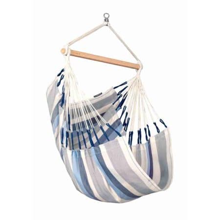 Basic hängstol i färgerna vit, grå och blå