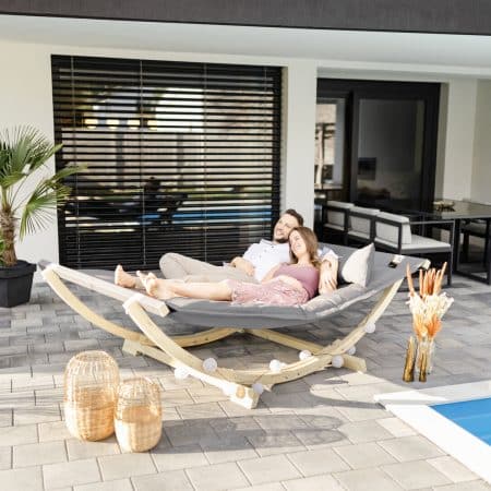 Amazonas Lounge Bed antracit - för 2 personer